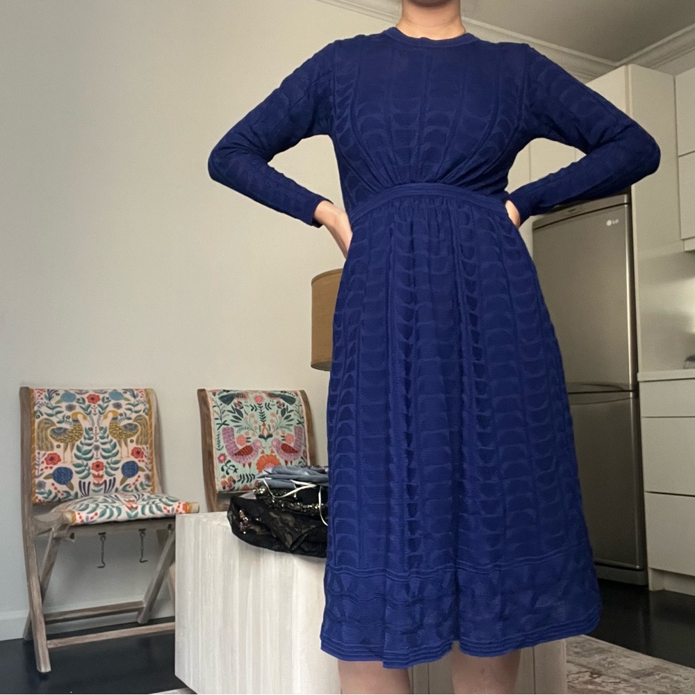 Missoni Blue Wool Dress NWT